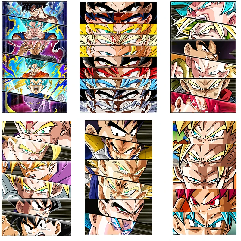 Наклейки Драконий жемчуг в стиле аниме Z Goku Super Saiya Eye для одежды Термотрансферная