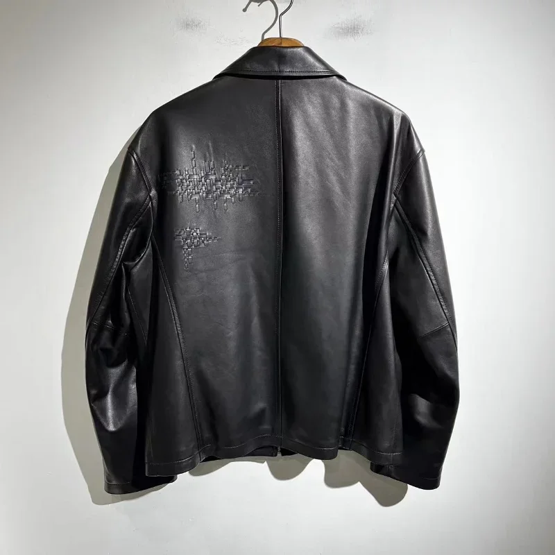

2023ss High Street H Printing Zipper Dermis Men's Jacket Warm Windbreaker Y2K Techwear Traf Clothing Streetwear Casual Coat