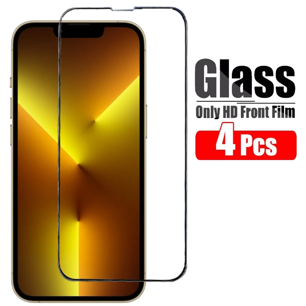 Per Iphone 13 Vetro Temperato Iphone 13Pro Max Screen Protector Apple Iphone 13 Protezione Dello Schermo Della Copertura Completa Iphone13 Accessori D