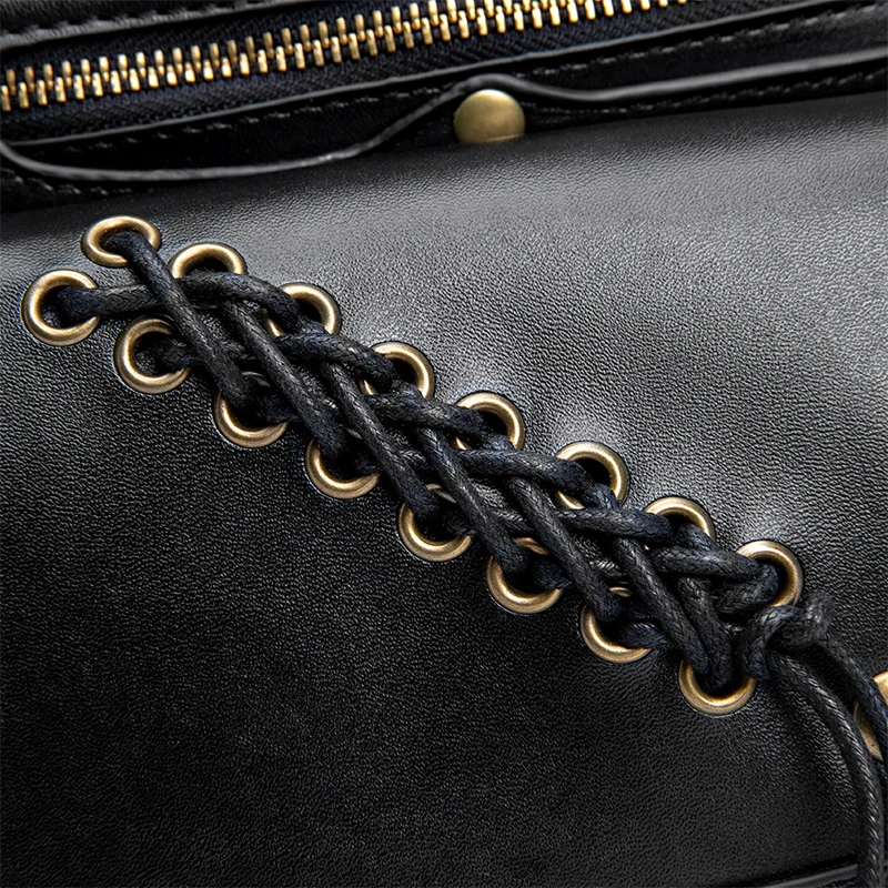 Teampunk Waist Bags Chest Pack Punk Style Bag Thigh Hip Belt Packs PU Leather Medieval Shoulder Bag Cell Phone Crossbody Bag