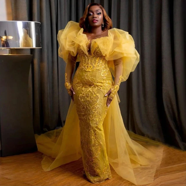 yellow plus size dress