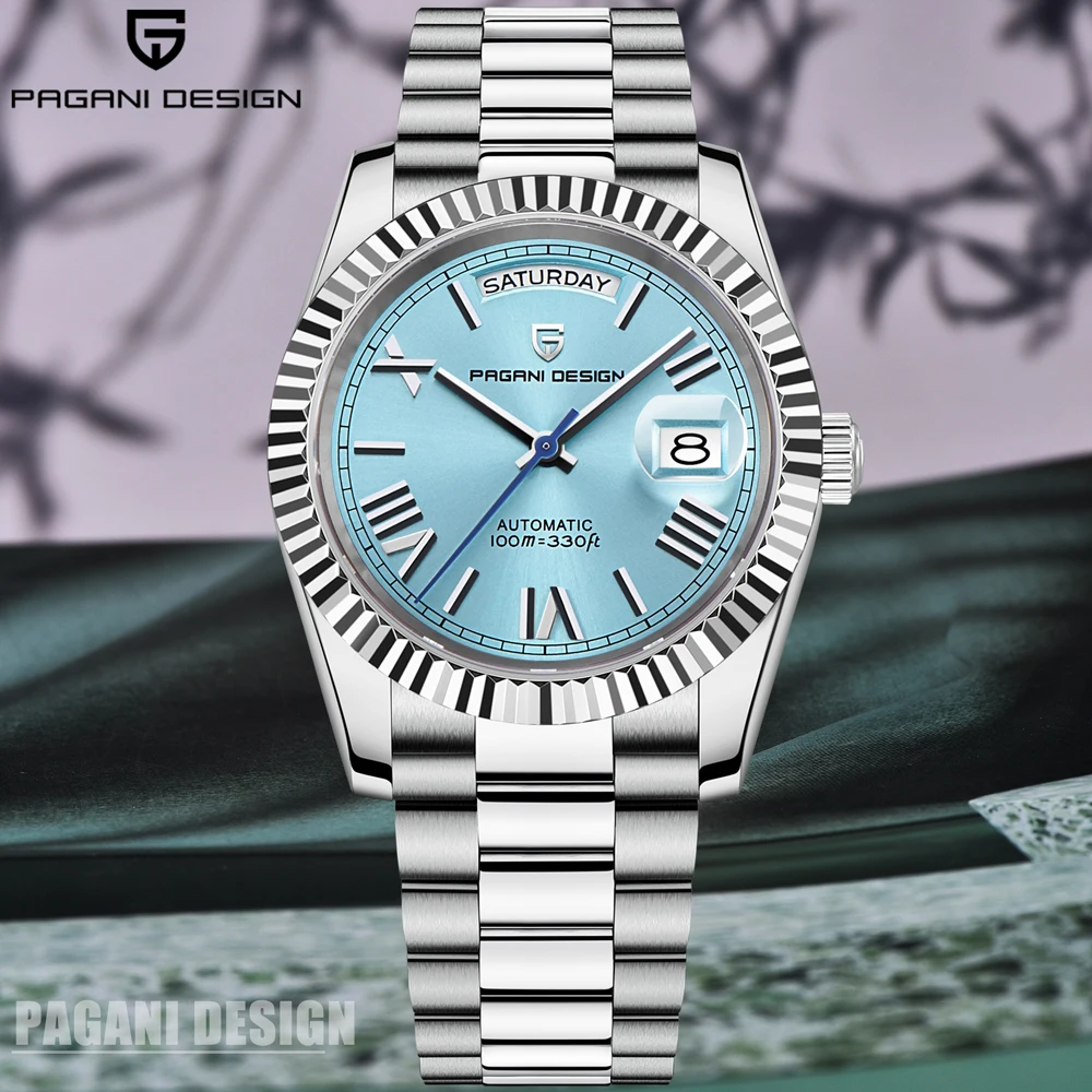

2024 New PAGANI DESIGN DD36 Ice blue Men's Mechanical Watches Luxury Automatic Watch For Men AR Sapphire glass Wrist watch