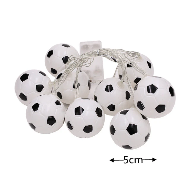 Soccer Balls String Lights 10 Led Football Garland Bedroom Home Wedding