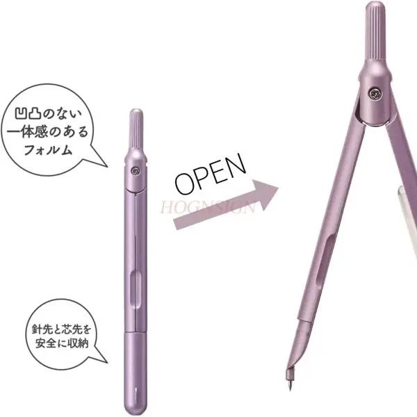 1개 펜 스타일 나침반은 자동으로 원을 그리기 위한 연필 모양의 고급 금속 합금 재료를 생성합니다.