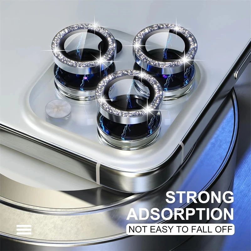 Glitter Bling Metal Camera Lens Protector Cover
