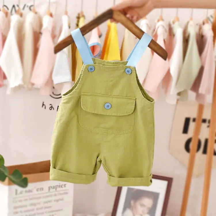Toddler Baby Boys 6M-4T Kids Summer Romper Solid One-Pieces Sleeveless Casual Jumpsuit 4 Colors Toddler Girl Fall Clothes