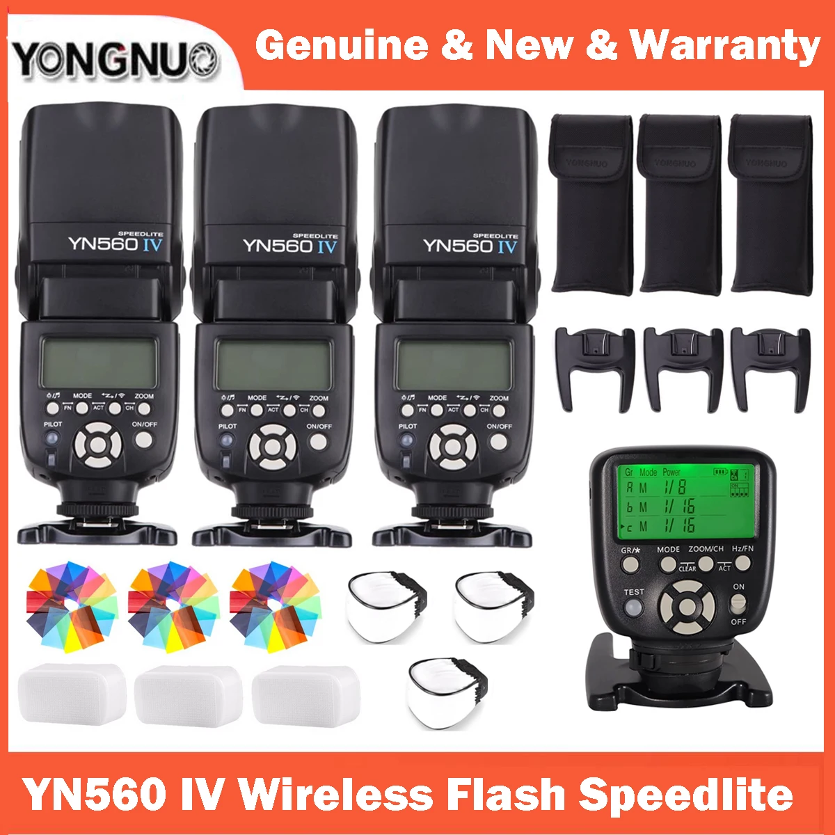Yongnuo Yn560 Iv Wireless Flash Speedlite Master Slave Flash Per Canon Nikon Pentax Olympus Fujifilm Panasonic Fotocamere Digitali
