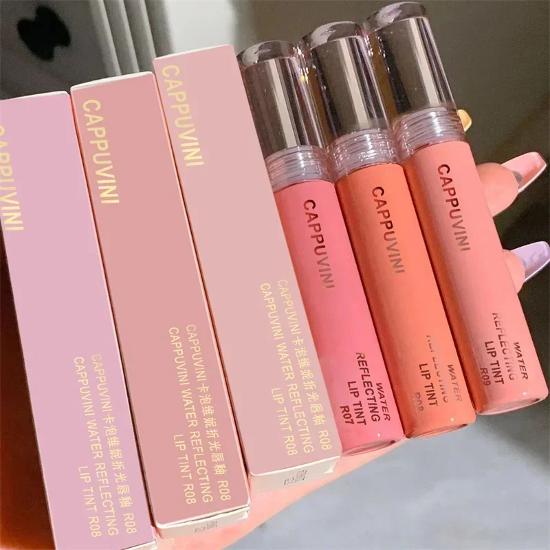 2024 New 6 Color Mirror Dyeing Lip Gloss Moisturizer Liquid Lipstick Waterproof Long Lasting Red Lip Tint Korean Makeup Cosmetic 5