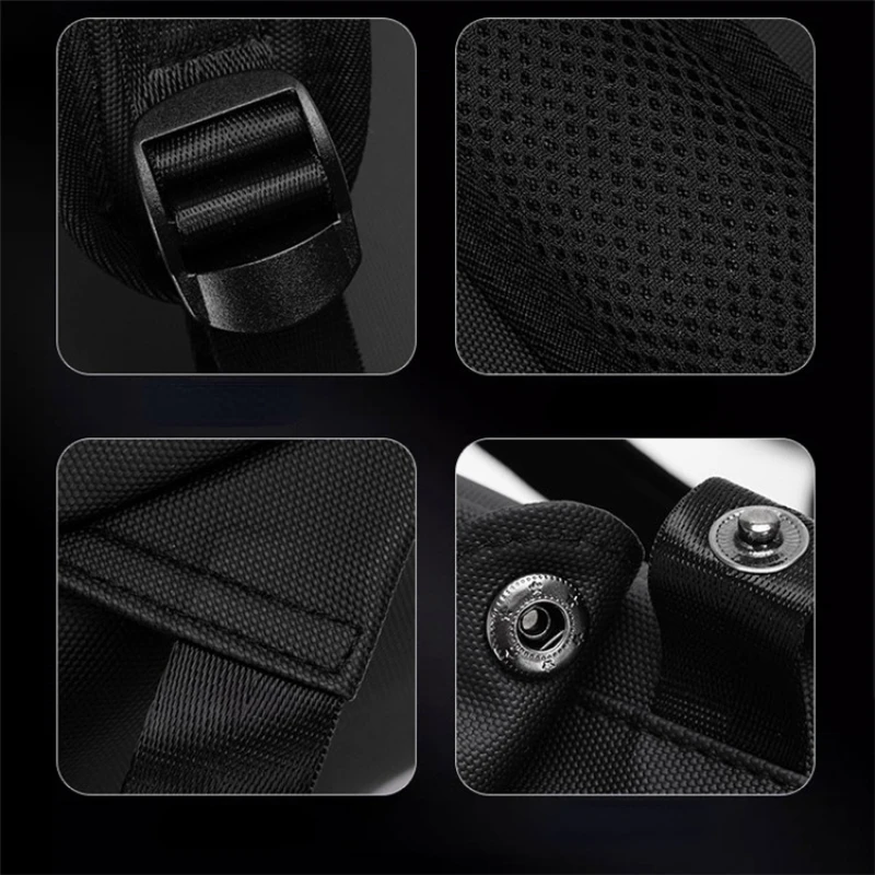 Oxford Backpack Men's Solid Color Portable Computer Bag Large Capacity Travel Bag Student Schoolbag Wholesale
