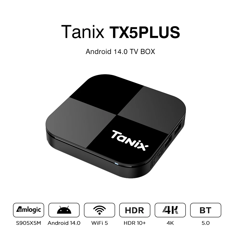 Android TV Box hero image on a desk