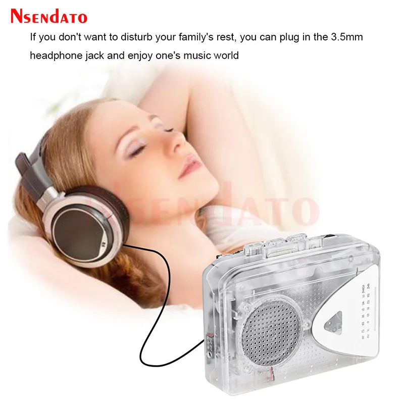 USB Radio Cassette Tape Player Hifi USB Cassette Tape to MP3 Converter into PC AM FM Radio Cassette Player Recorder With Speaker