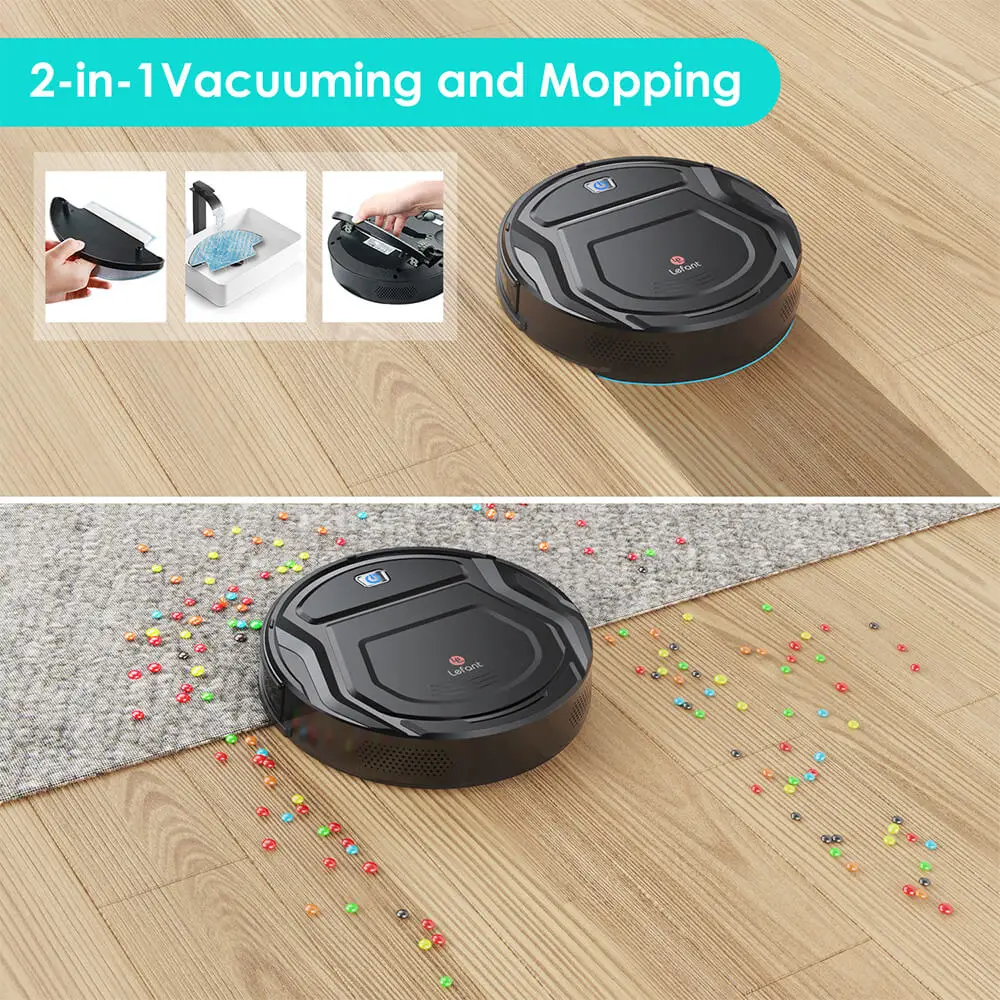 Lefant M210B Mini Robot Vacuum and Wet Mop Tangle-free Suction for Pet Hair  Low Pile Carpet Robotic Vacuum Cleaner Compatible - AliExpress