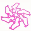 10pcs Quality Pink Color Plastic Heart Shape Hangers Dollhouse Furniture Hangers for Doll Clothes Accessories 2