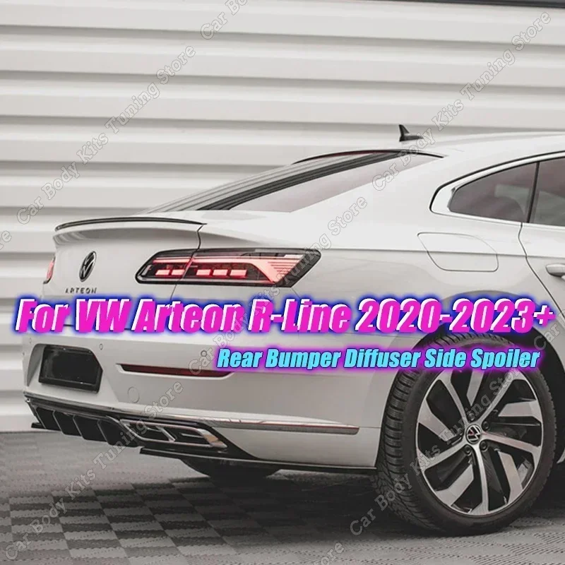 

Автомобильный задний боковой разветвитель Maxton Style для Volkswagen Arteon R-Line 2020-2023 + аксессуары