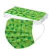 10Pcs Adult маска St. Patrick's Day Disposable Face Mask Green Printed Breathable Mask 3Ply Ear Loop mascarillas desechables 2