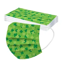 10Pcs Adult маска St. Patrick's Day Disposable Face Mask Green Printed Breathable Mask 3Ply Ear Loop mascarillas desechables 2