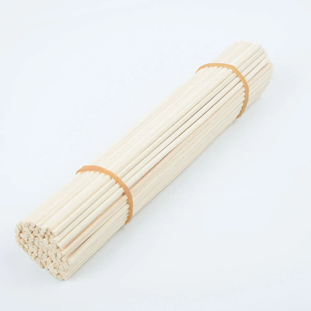 100pcs Wooden Oil Diffuser Stick Reed Fragrance Household Air Freshener Perfume Aromatherapy Incense Burner Accessory