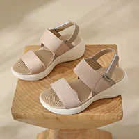 Women's Platform Sport Sandals Summer 2024 Comfortable Woman Shoes Fashionable Beach Green Sandal Black Sandalias De Mujer - Image 3