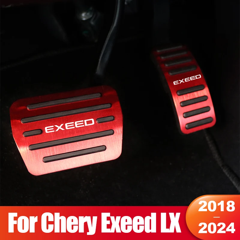 

For Chery Exeed LX 2018 2019 2020 2021 2022 2023 2024 Car Fuel Accelerator Pedal Brake Pedals Cover Non-Slip Pad Accessories