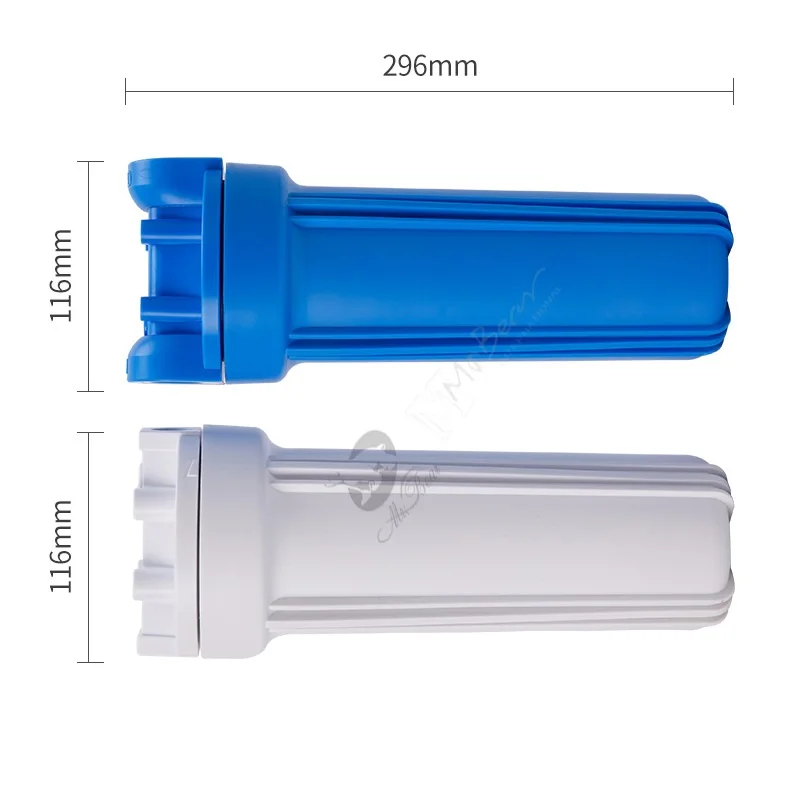 10inch Blue/White Filter Bottle Food Grade PET Water Purifier Accessories Tap Water Pre-filter