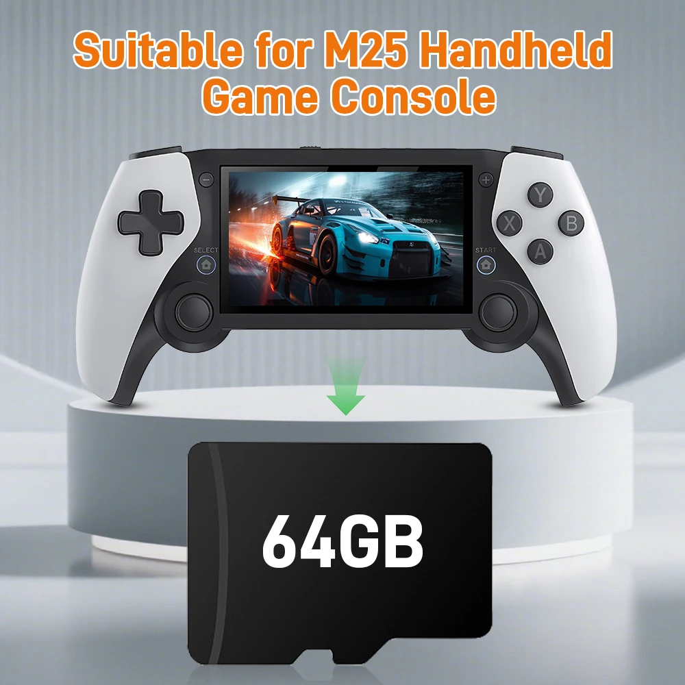 Scheda TF di gioco M25 64G integrata oltre 21000 giochi 26 emulatori per scheda di gioco PS1/PSP/N64/SS/SNES per console di gioco portatile M25 - immagine 6