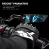 2025 S1000RR Rearview Mirror For BMW S1000RR 2019 - 2025 Stealth Sport Winglet Mirror Kits Adjustable Stealth Mirrors 4