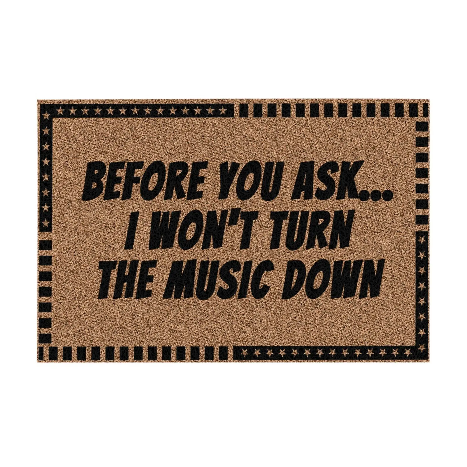 

The Music Down PVC Doormats Decorations Welcome Outdoor Entrance Floor Mat Christmas Fall Season Door Mat Rubber