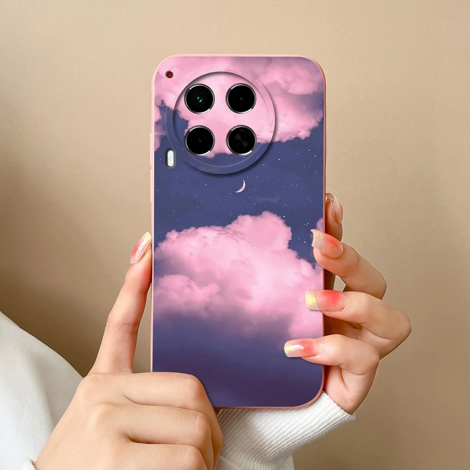 Luxury Soft Silicone Fashion Design Cover Case with Screen Protector