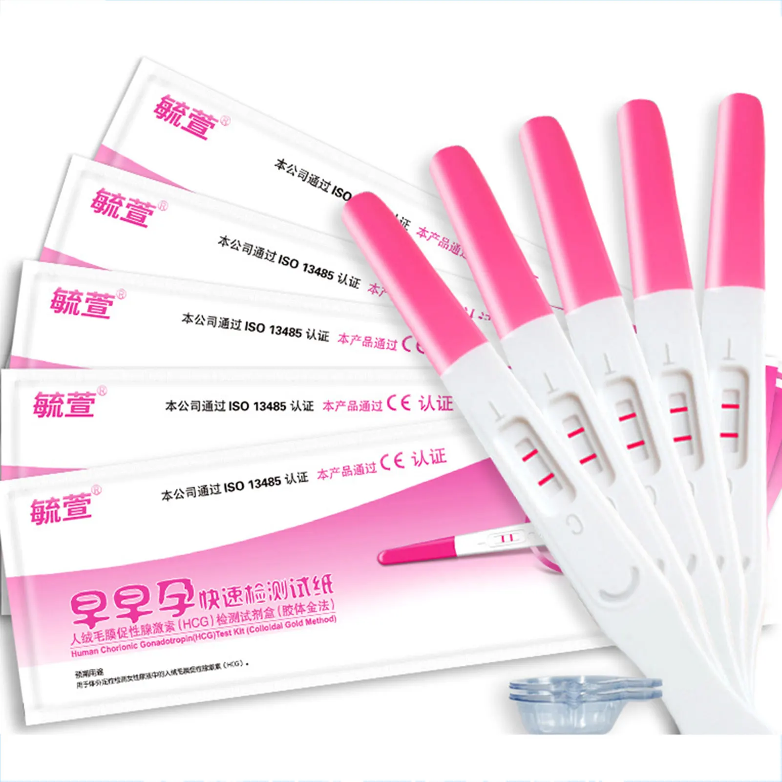 10pcs HCG Test Pen Early Pregnancy Test Strips For Women Household Urine Measuring Kit Testing Stick One-Step 99% Accuracy 10pcs early pregnancy testing stick pen predictor hcg pregnant rapid reliable disposable test measuring pregnancy test kit