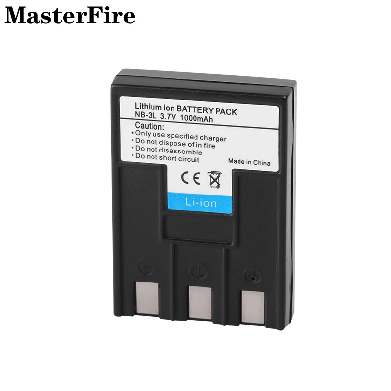 Batteria Ricaricabile Agli Ioni Di Litio 3.7V 1000Mah Nb-3L Nb3L Per Batterie Canon Digital Ixus I5 700 750, Ixy Digital L2, Powershot Sd100