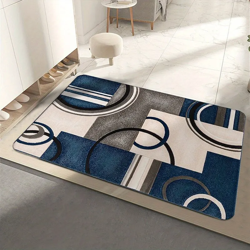 Modern European Style Floor Mat Non Slip Absorbent Entrance Door Mat Bathroom Shower Household Bathroom Bedroom