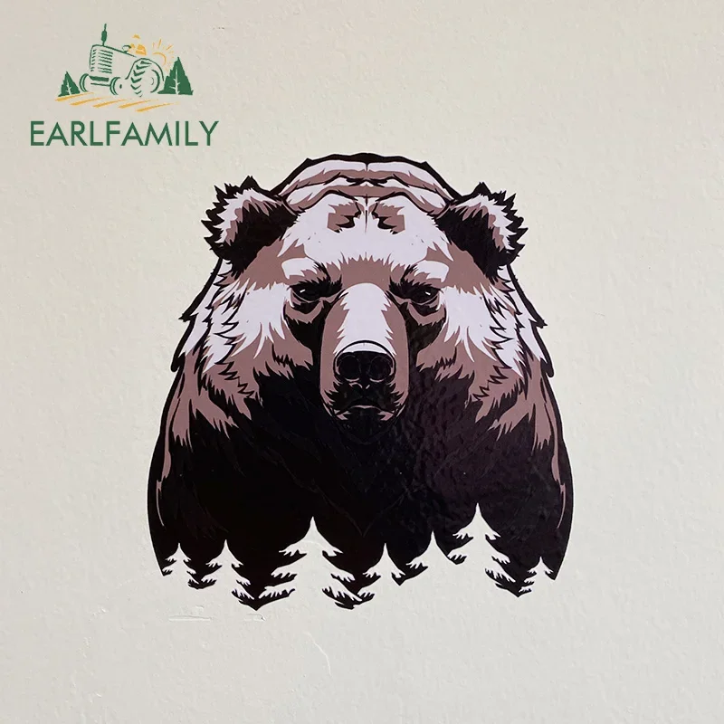 EARLFAMILY 13cm For The Bear Car Bumper Window Stickers Repair Decal Vinyl Car Wrap Motorcycle Sunscreen Campervan Decoration