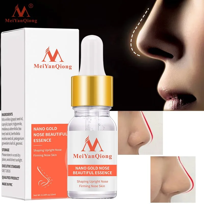 Nano Gold Nose Beautiful Essence Shaping Upright Nose Firming Nose Skin Wrinkle removal Moisturizing Skin care Nose Serum