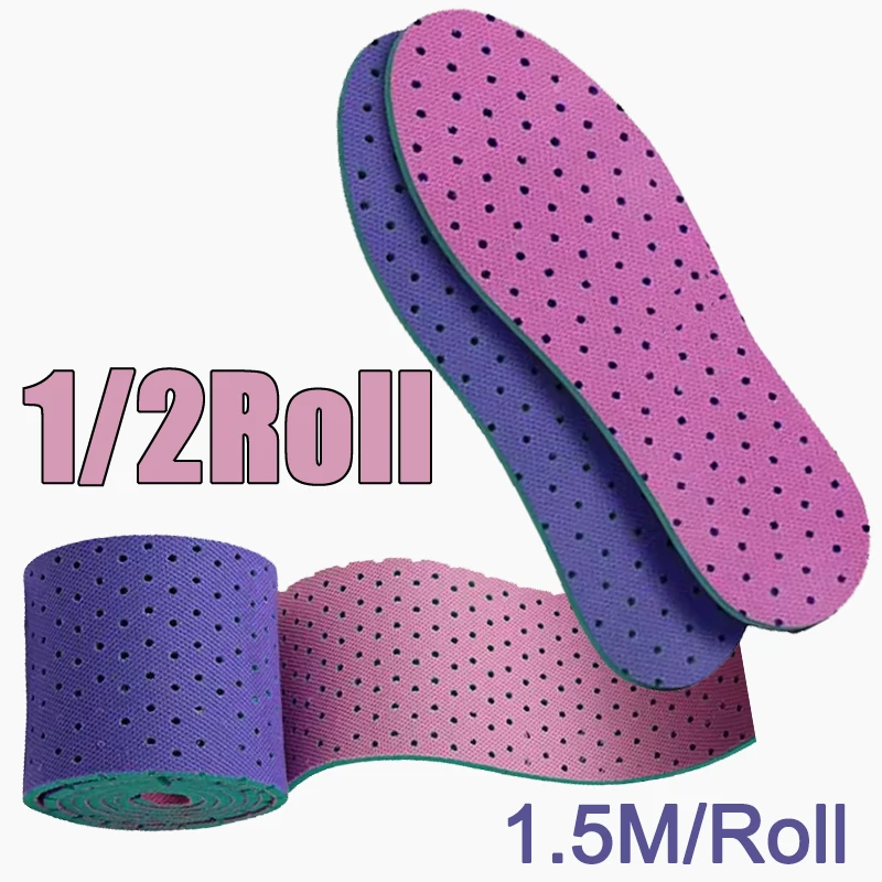 1/2 Rolls DIY Self-Cut Fasciitis Memory Foam Shoes Insole Breathable ...
