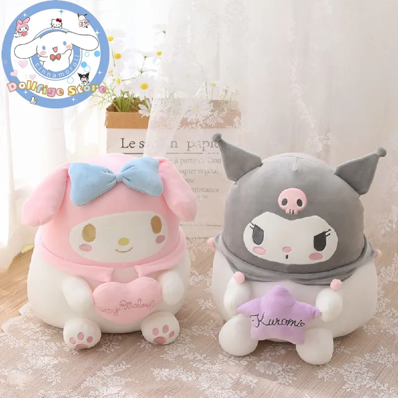 

40 см Sanrio мультфильм аниме Cinnamoroll Kuromi My Melody плюшевая игрушка подушка Kawaii мягкие куклы игрушки для детей подарок
