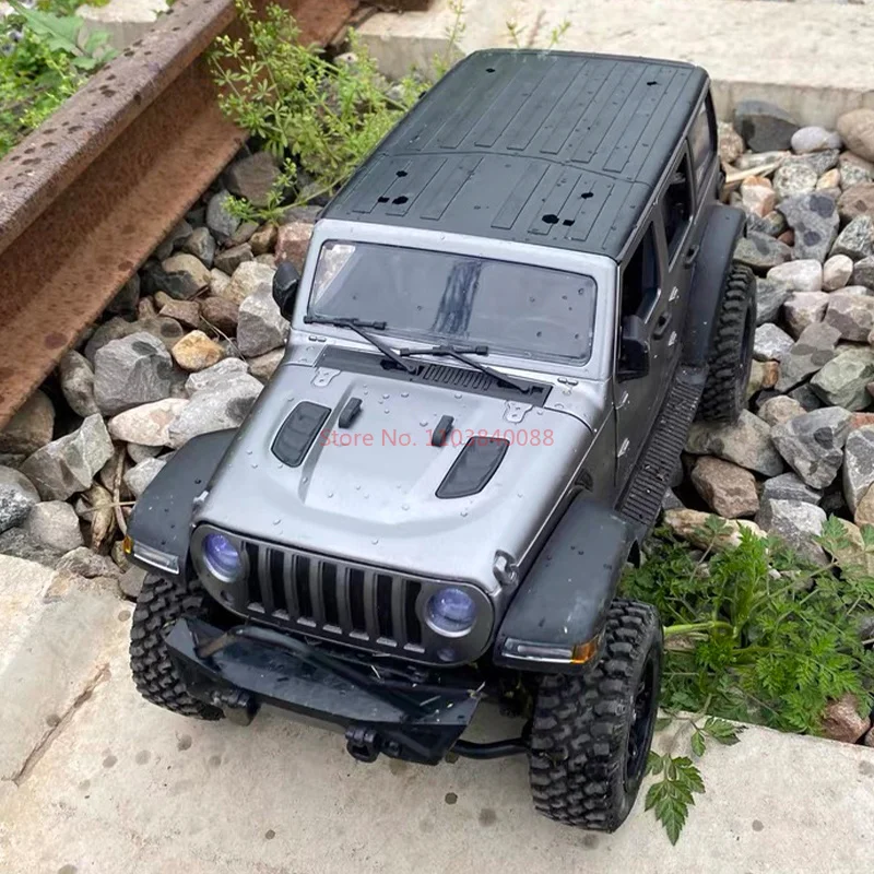 MN128 1/12 Full Scale Four-Wheel Drive Wrangler Remote Control Vehicle Climbing Vehicle Off-Road Vehicle Simulation Model Toy 6