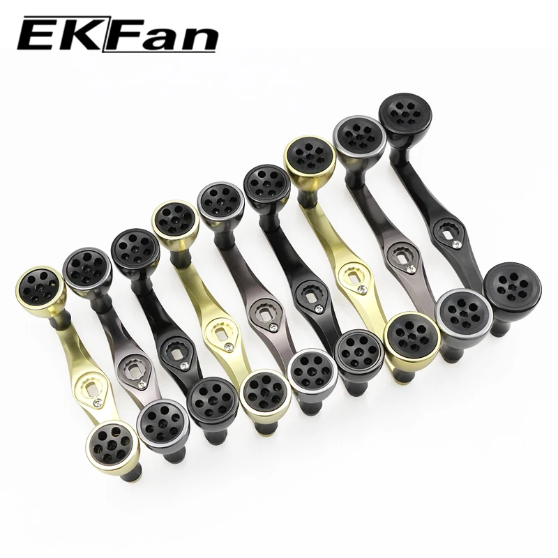 EKFan 105 120 130 MM Starke Leistungsstarke CNC Legierung Trolling Reel Griff 8 MM x 5 MM Löcher Für Angeln Rad Bast Casting Rollen DIY – Detail 2