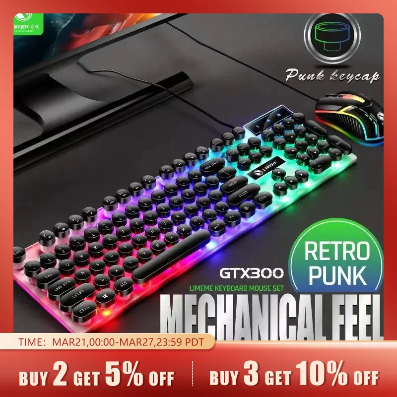 Lighting-USB-Wired-Keyboard-Desktop-Laptop-Luminous-Keyboard-Mouse-Set ...