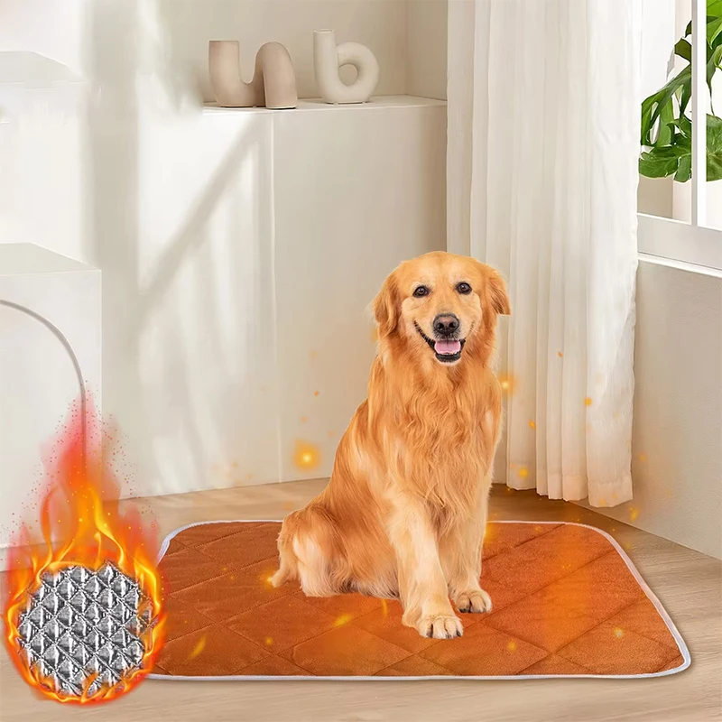 Self-Warming Pet Thermal Bed Mat - Waterproof Pee Pad, Outdoor Durable Cloth Heating Pad, Ready to Ship for Cats/Dogs Self-Warming Pet Thermal Bed Mat - Waterproof Pee Pad, Outdoor Durable Cloth Heating Pad, Ready to Ship for Cats/Dogs