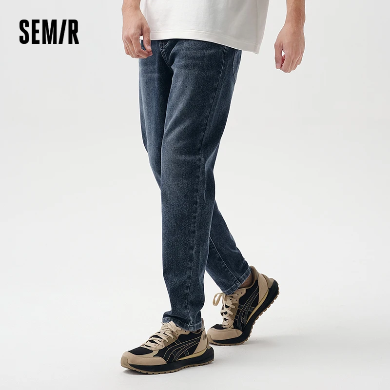 Semir Jeans Men Spring Classic Simple and Versatile Tapered Pants Daily Commuting Style Long Pants 2