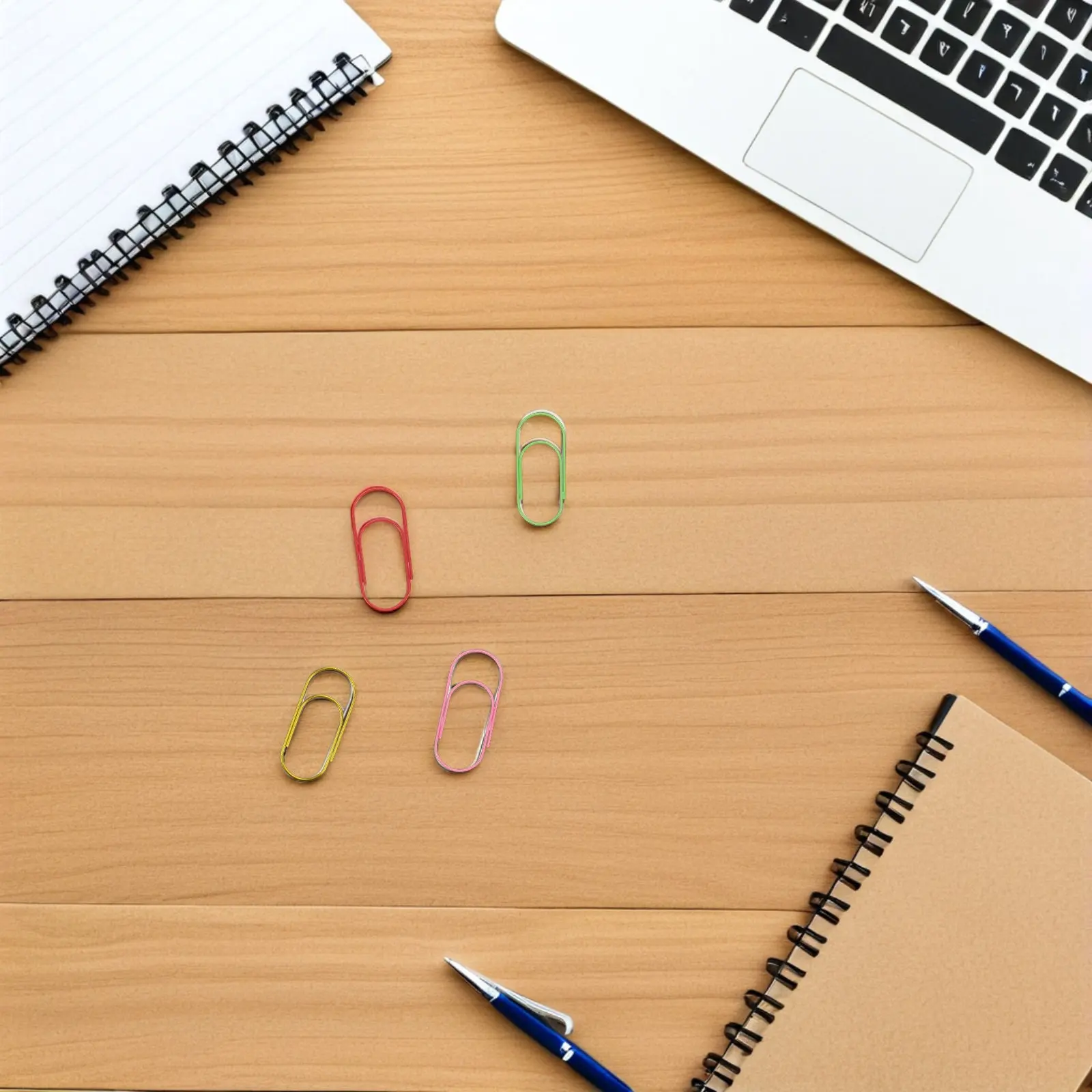 80Pcs 다채로운 코팅 금속 종이 클립 50Mm 점보 파스텔 바인더 클립 사무실 저널 노트 문서 정렬 파일