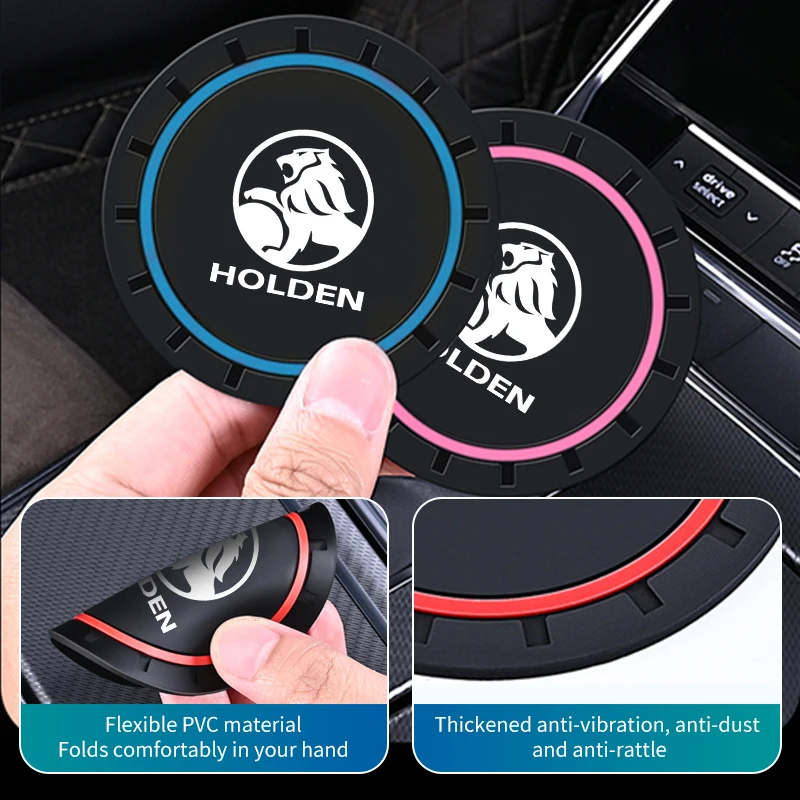 2pcs Car Coaster Water Cup Slots Anti-Slip Waterproof Slot Pad For Holden HSV Commodore VT VX VU VY VZ VE cup holder coasters,car coaster pads