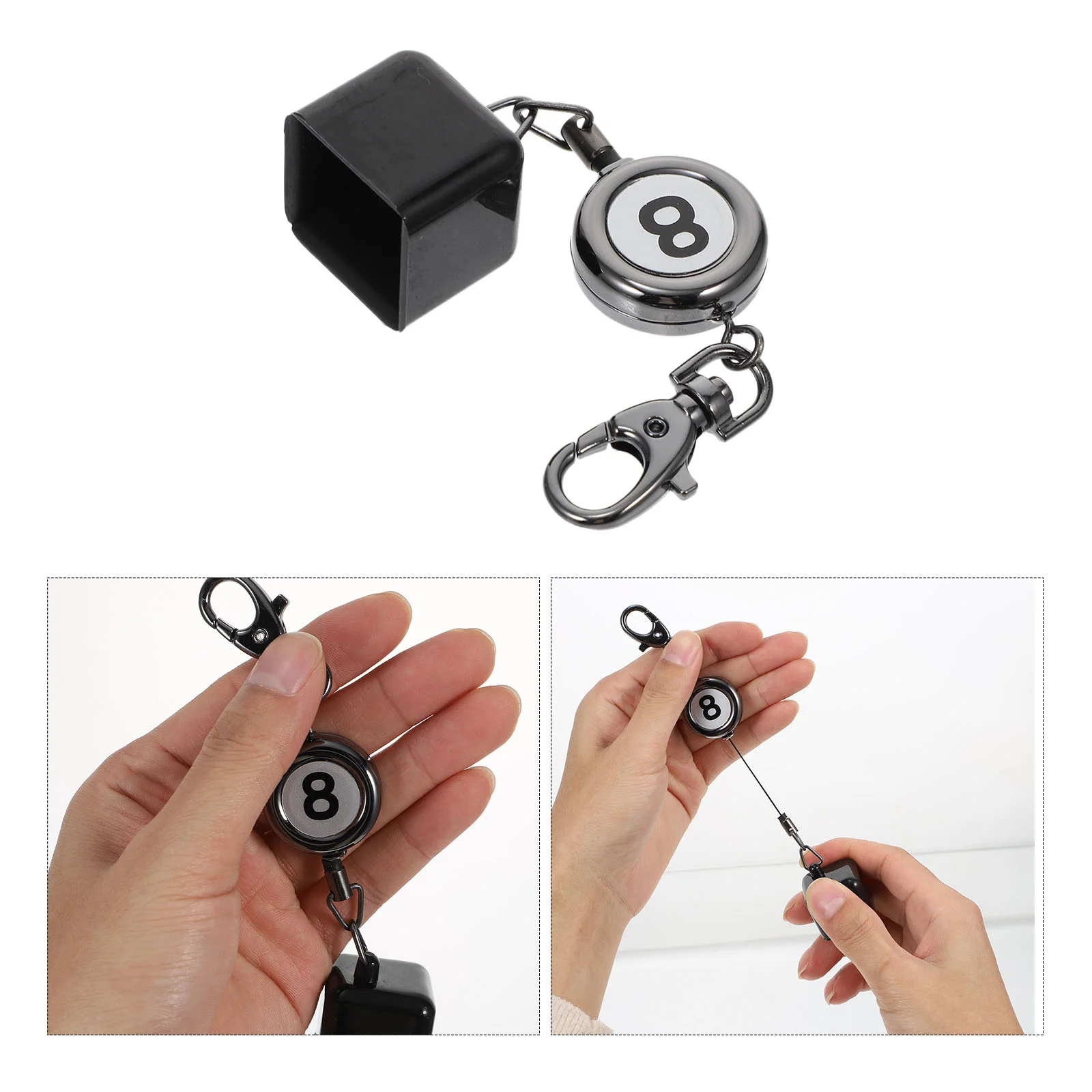 Durable Aluminum Plastic Billiard Supply Pool Chalk Holder Snooker Chalk Pocket Keychain Standard Fit Protector For