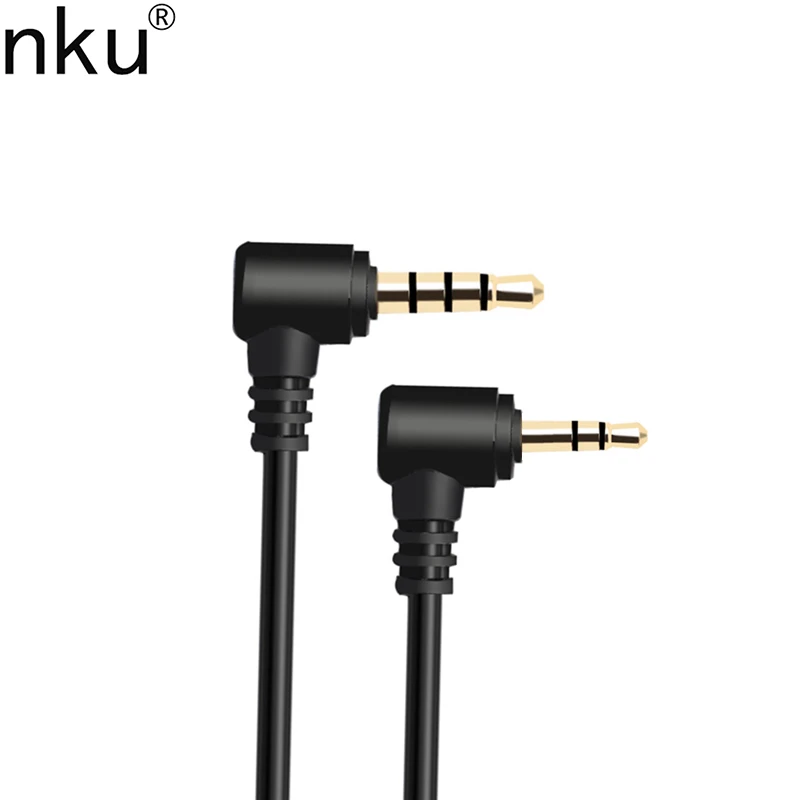 Nku 90 Gradi Ad Angolo Retto Da 2.5Mm Trs A 3.5Mm Trrs Cavo Audio Aux Maschio-Maschio Per Auricolare Con Jack Da 2.5Mm Xbox One Ps4 Talkback