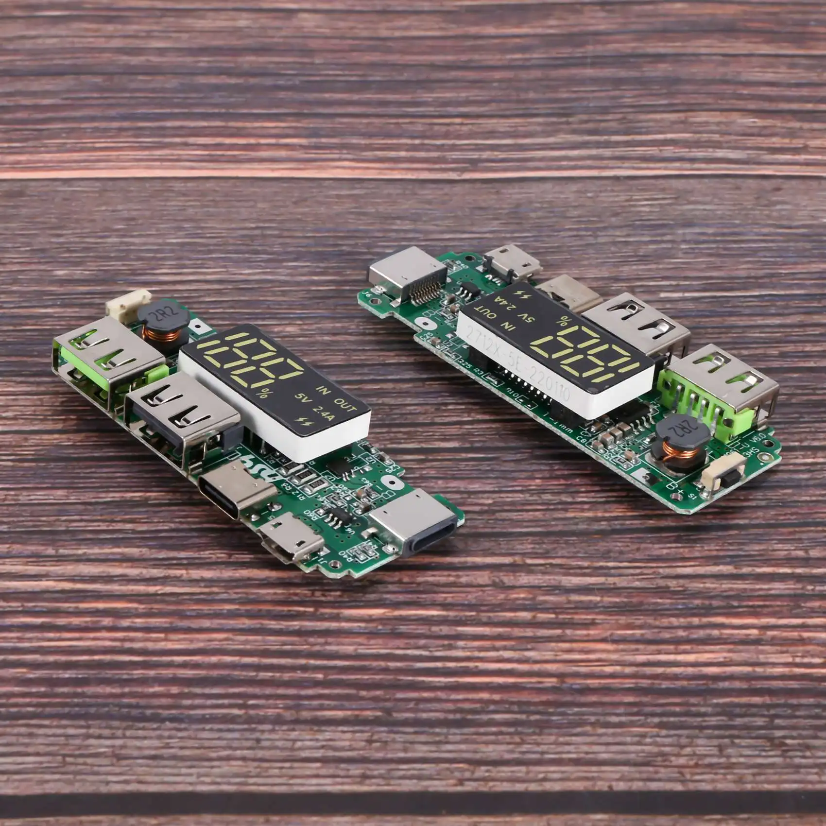 LED Dual USB 5V 2.4A Micro/Type-C USB Mobile Power Bank 18650 Charging Module Lithium Battery Charger Board 2Pcs-BtLife 6