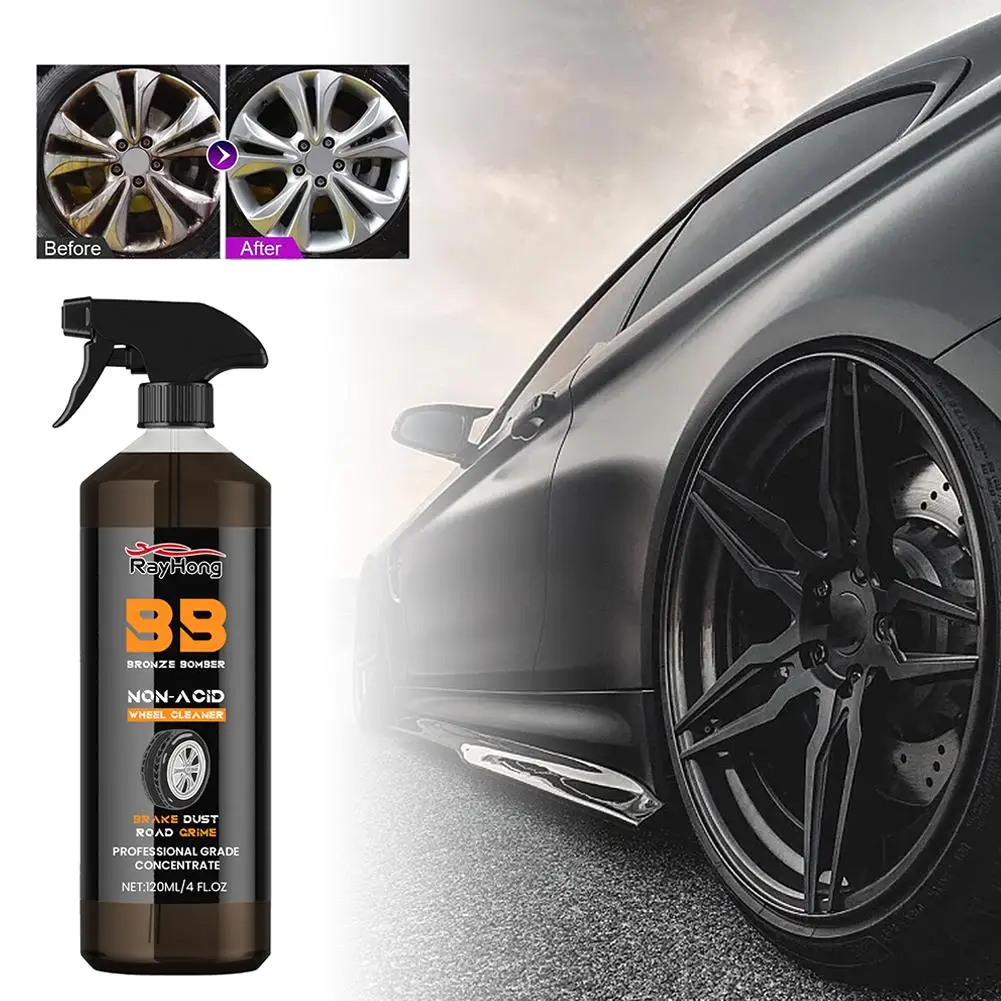 

Wheel Cleaner Spray Anti-Rust Primer Rust Iron Protection Minor Dirt Removal Cleaning Rim Tire Agent Scratch Dust Cleaner R S7W7