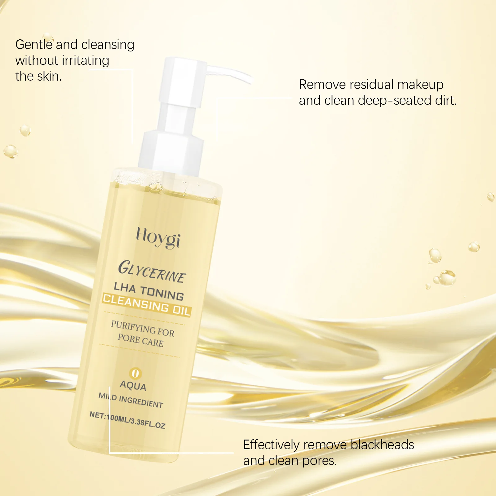 Makeup Remover Lip Eye Makeup Gentle Cleansing Remove Blackheads Refreshing Soothing Sensitive Non-irritating Face Cleansing Oil 3