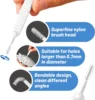 20/1Pcs White Nylon Mini Cleaning Brush Anti-Clogging Shower Nozzle Cleaning Brushes Multifunctional Phone Hole Cleaner Kit 5