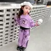 Sanrio My Melody Kuromi Sweatshirt Set Spring Autumn Cute Casual Relaxed Girls Long Sleeved Suit Kawaii Children Clothing Gifts 1