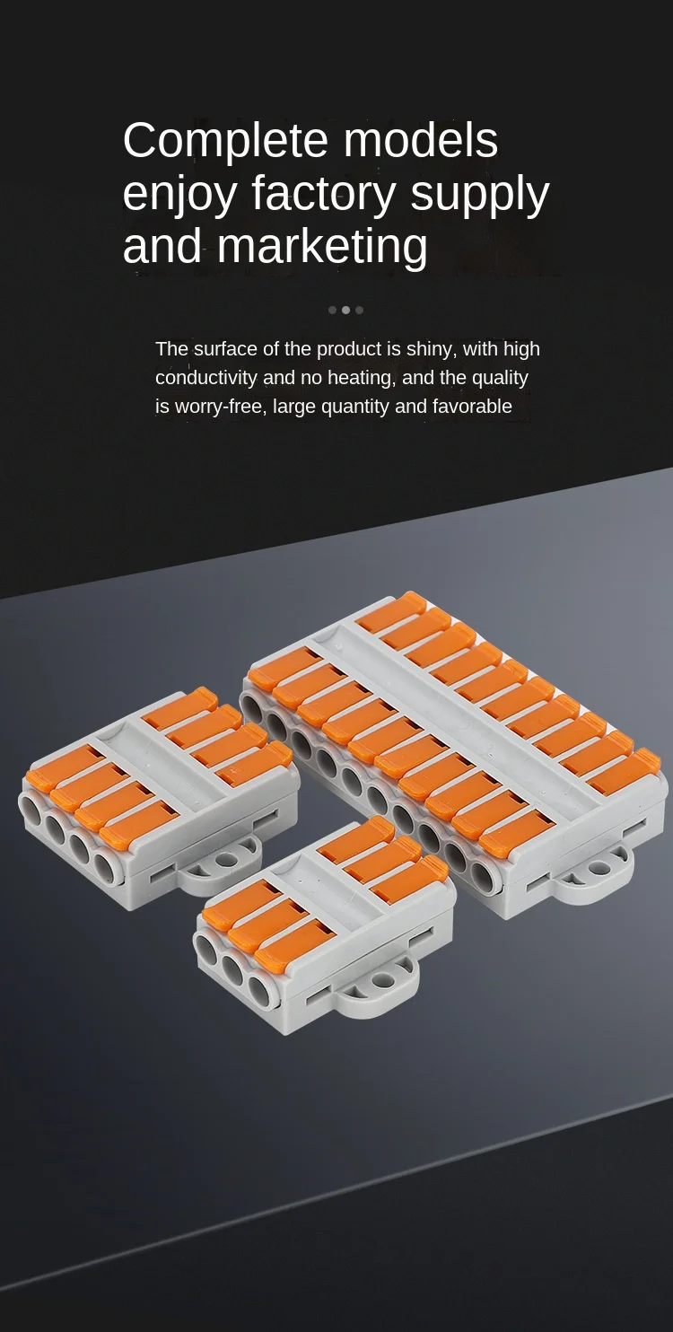 soldering stations Wire Connector 2/3/4/5/6/8 pin New Universal Docking Fast Wiring Conductors push-in Terminal Block Electrical Equipment electric soldering iron kit